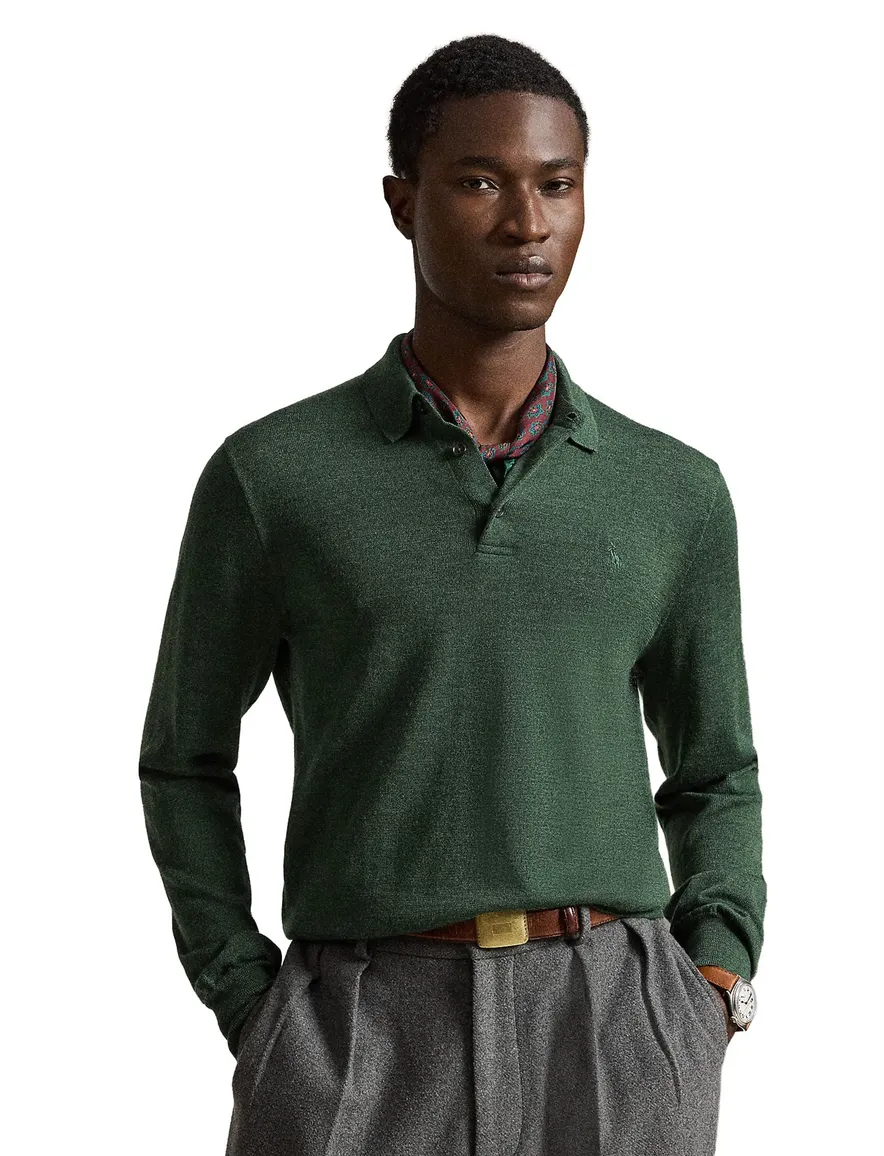 Polo Ralph Lauren Big & Tall poloshirt groen gebreid