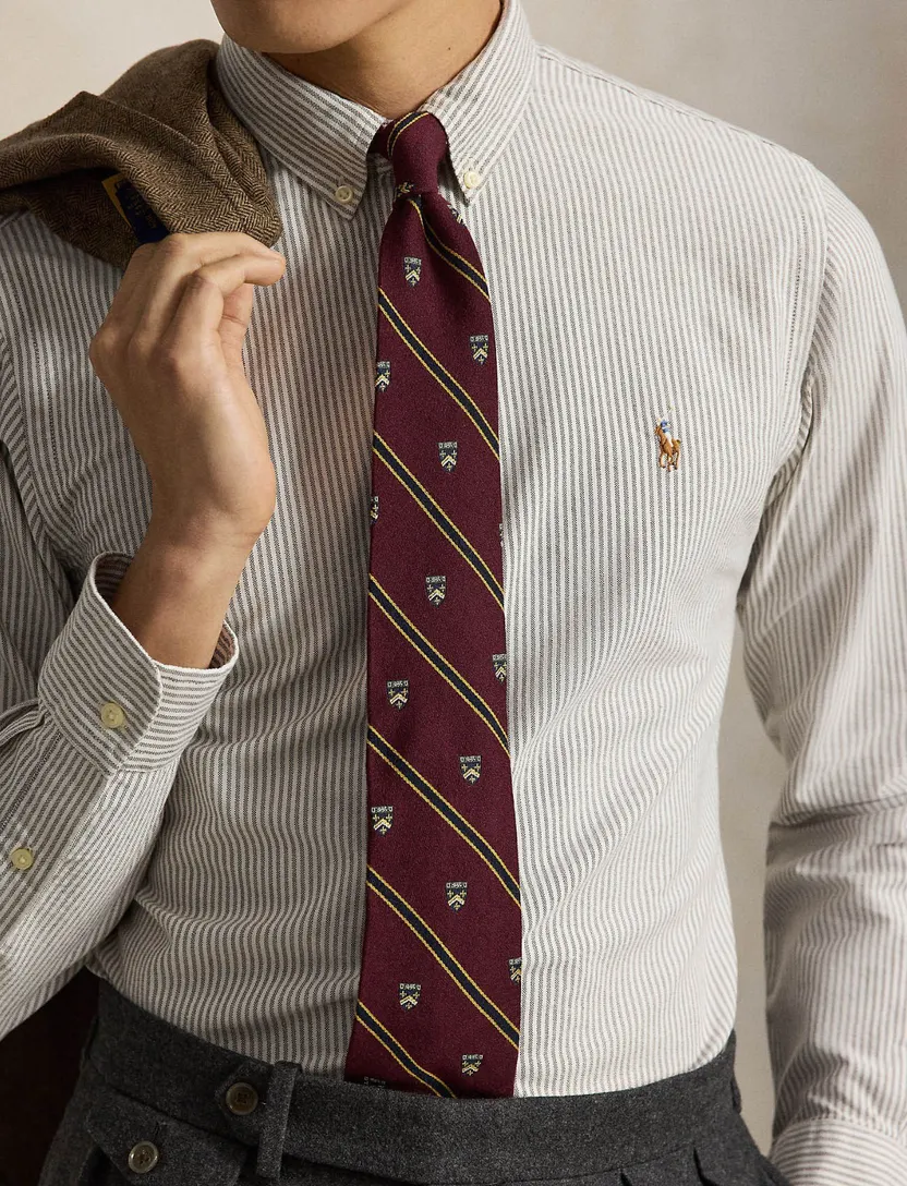 Polo Ralph Lauren Custom Fit bruin gestreept