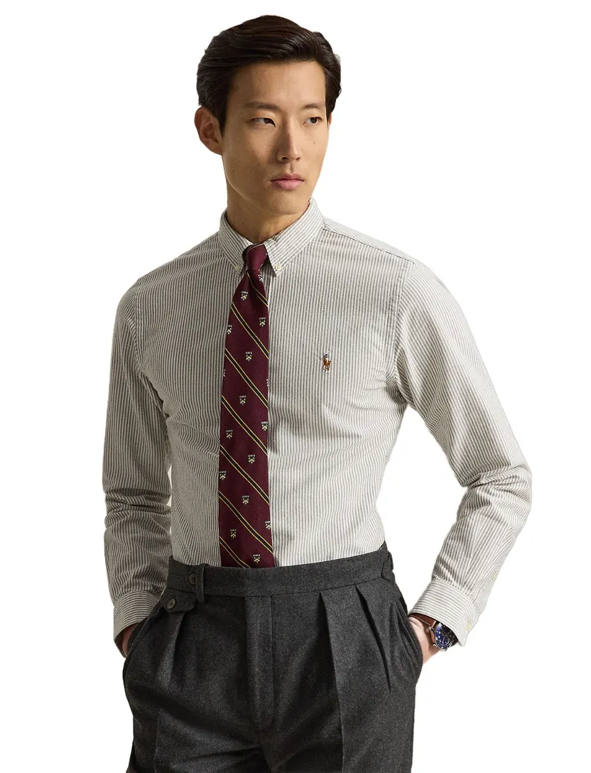 Polo Ralph Lauren Custom Fit bruin gestreept