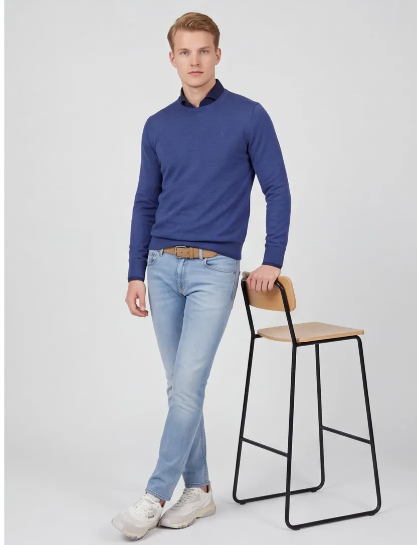 Trui Polo Ralph Lauren Classic Fit blauw
