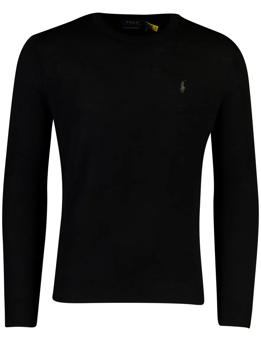 Polo Ralph Lauren Classic Fit trui zwart gebreid