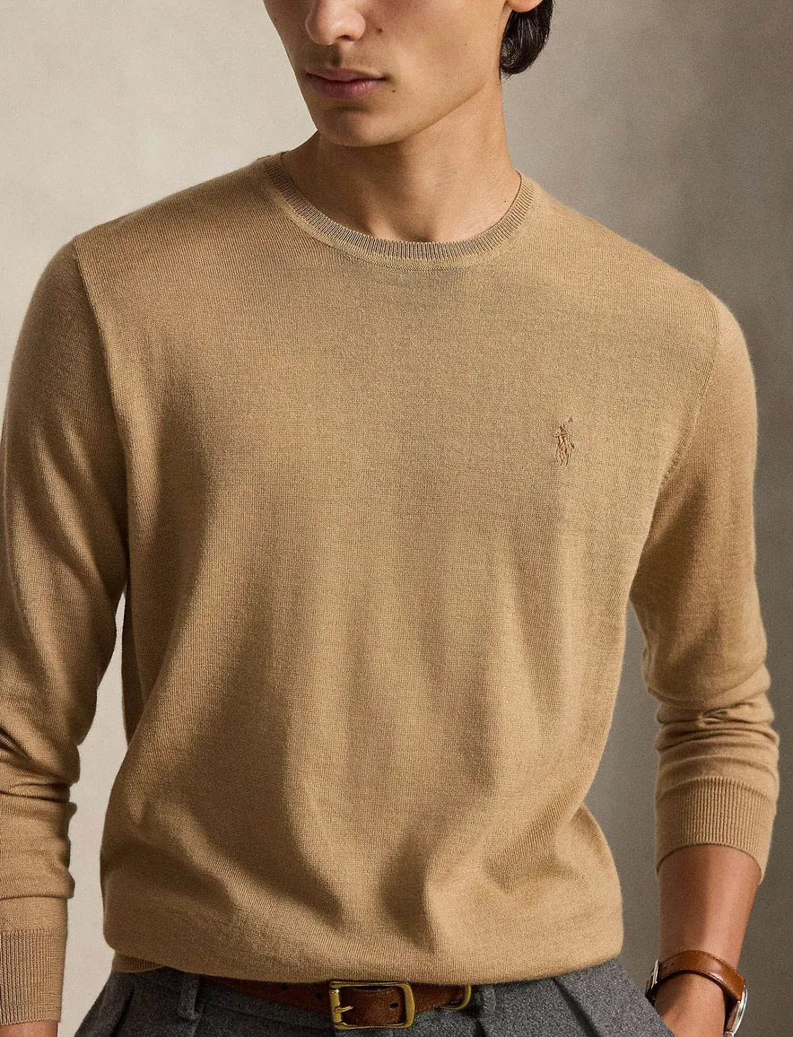 Polo Ralph Lauren trui bruin ronde hals gebreid