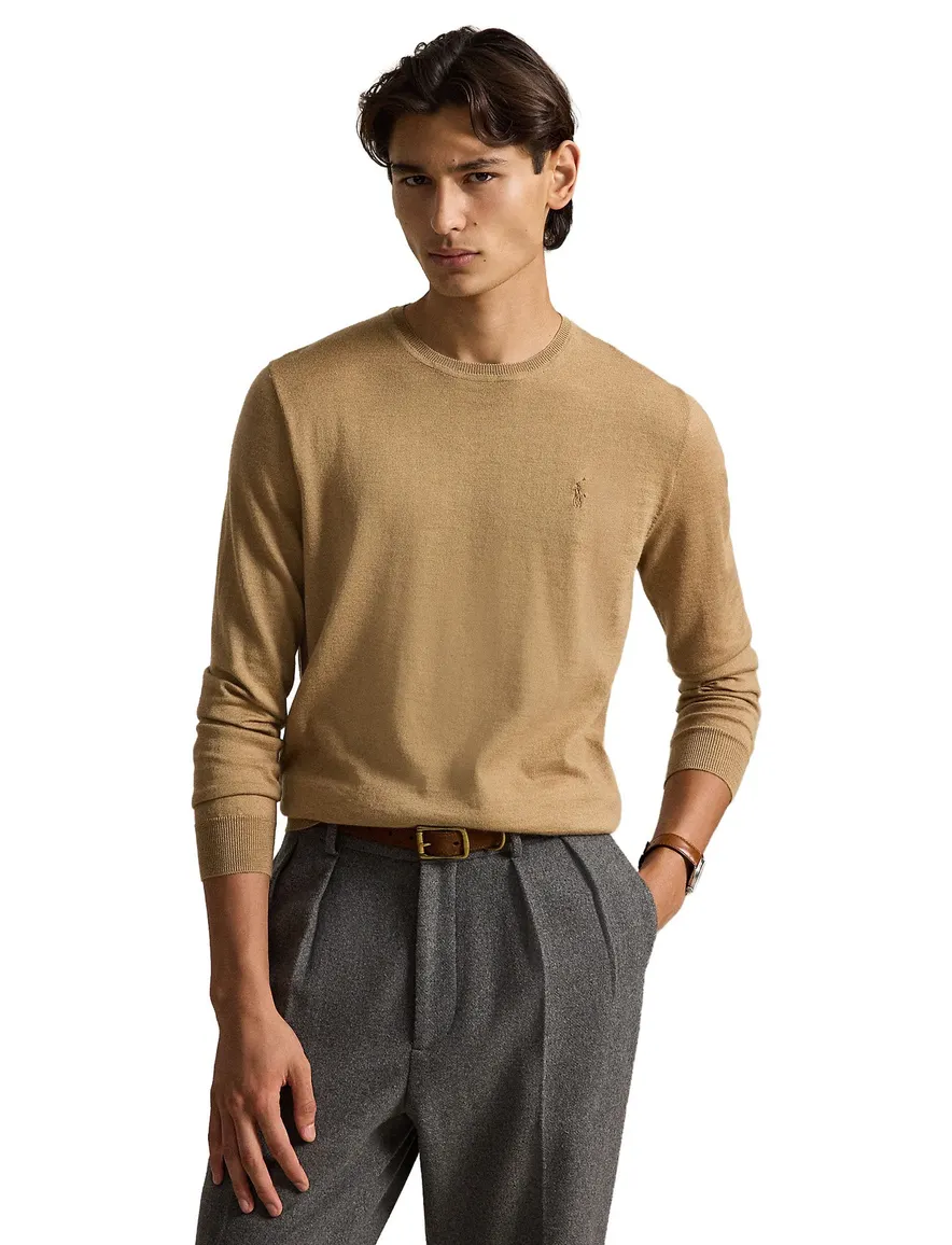 Polo Ralph Lauren trui bruin ronde hals gebreid