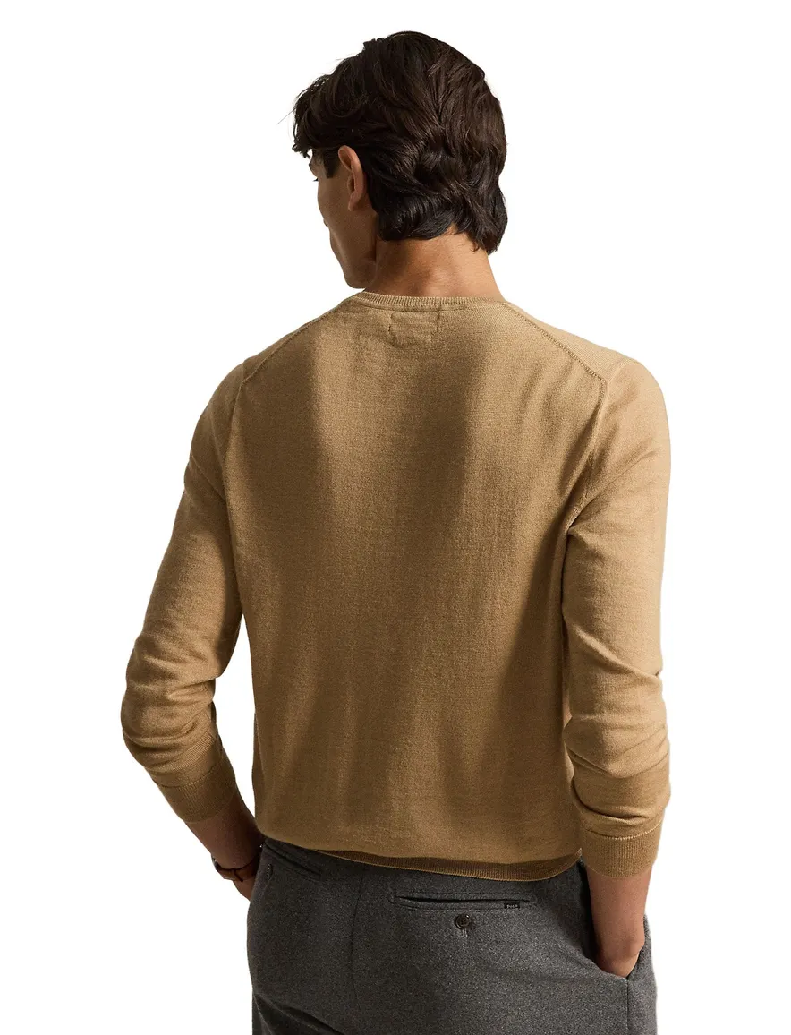 Polo Ralph Lauren trui bruin ronde hals gebreid