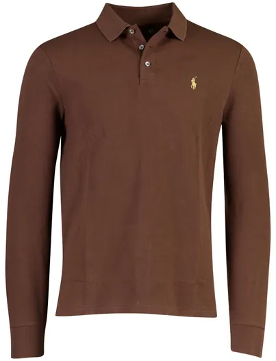 Polo Ralph Lauren Polo Ralph Lauren Custom Slim Fit poloshirt bruin