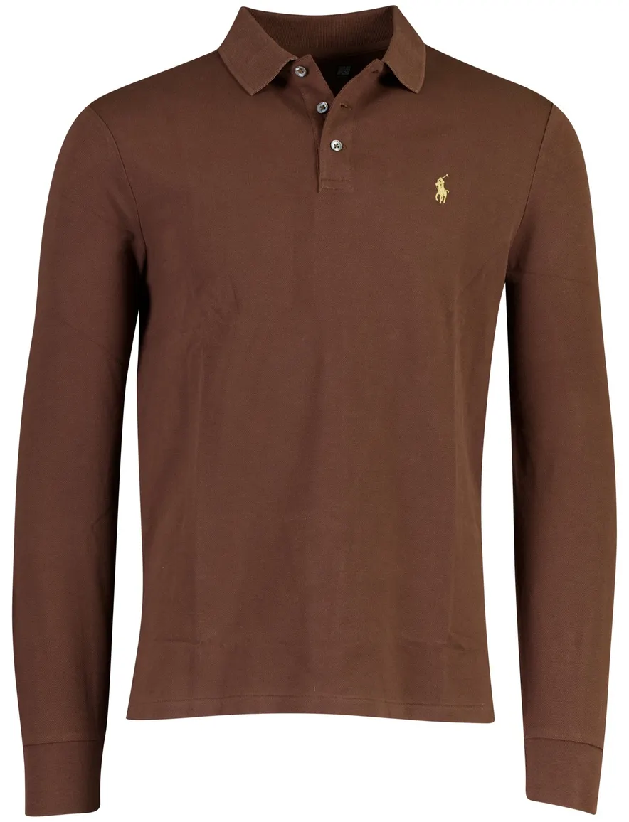 Polo Ralph Lauren Custom Slim Fit poloshirt bruin
