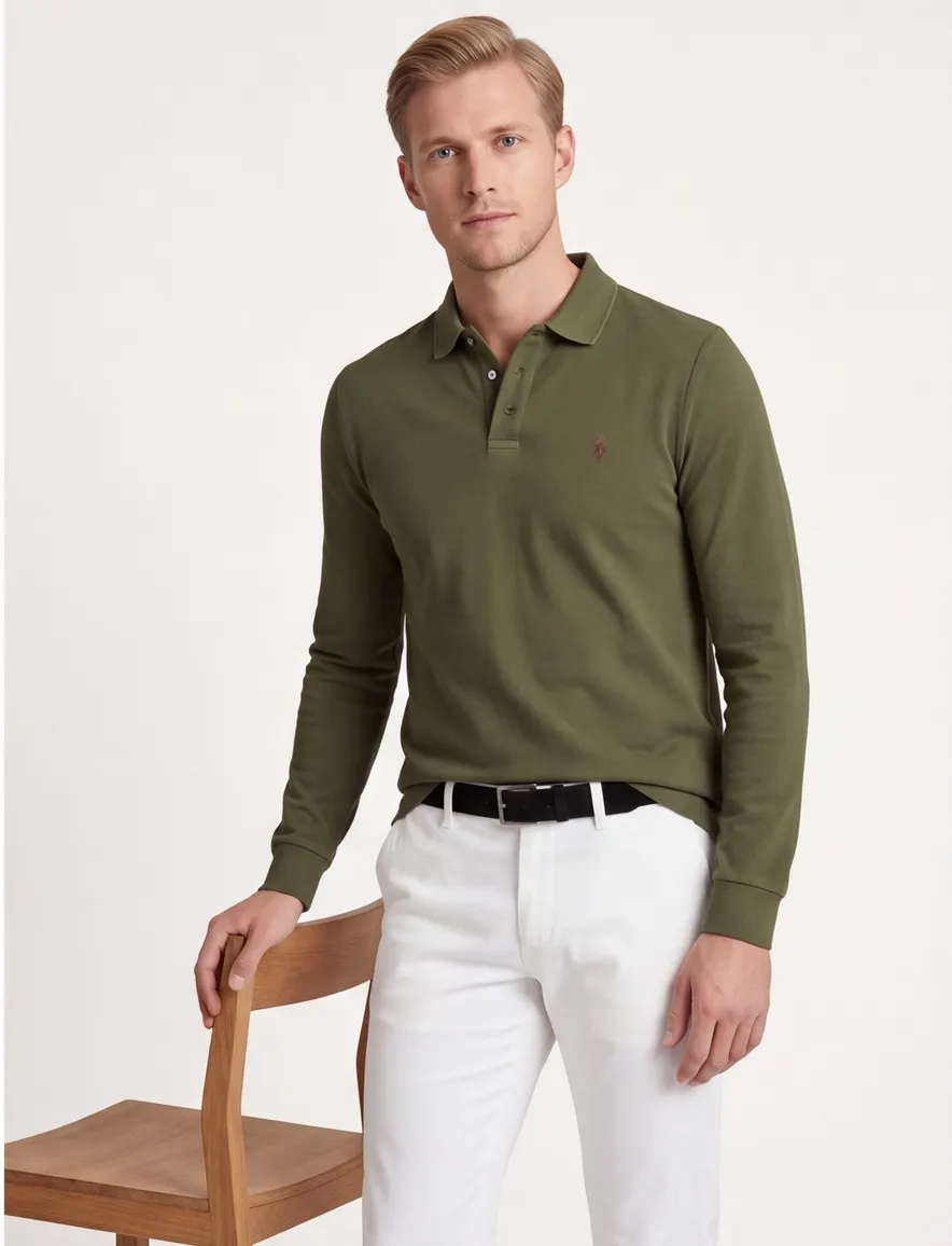 Poloshirt Polo Ralph Lauren groen olijfgroen