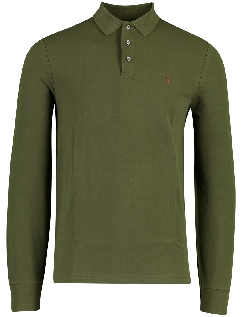 Poloshirt Polo Ralph Lauren Custom Slim Fit groen