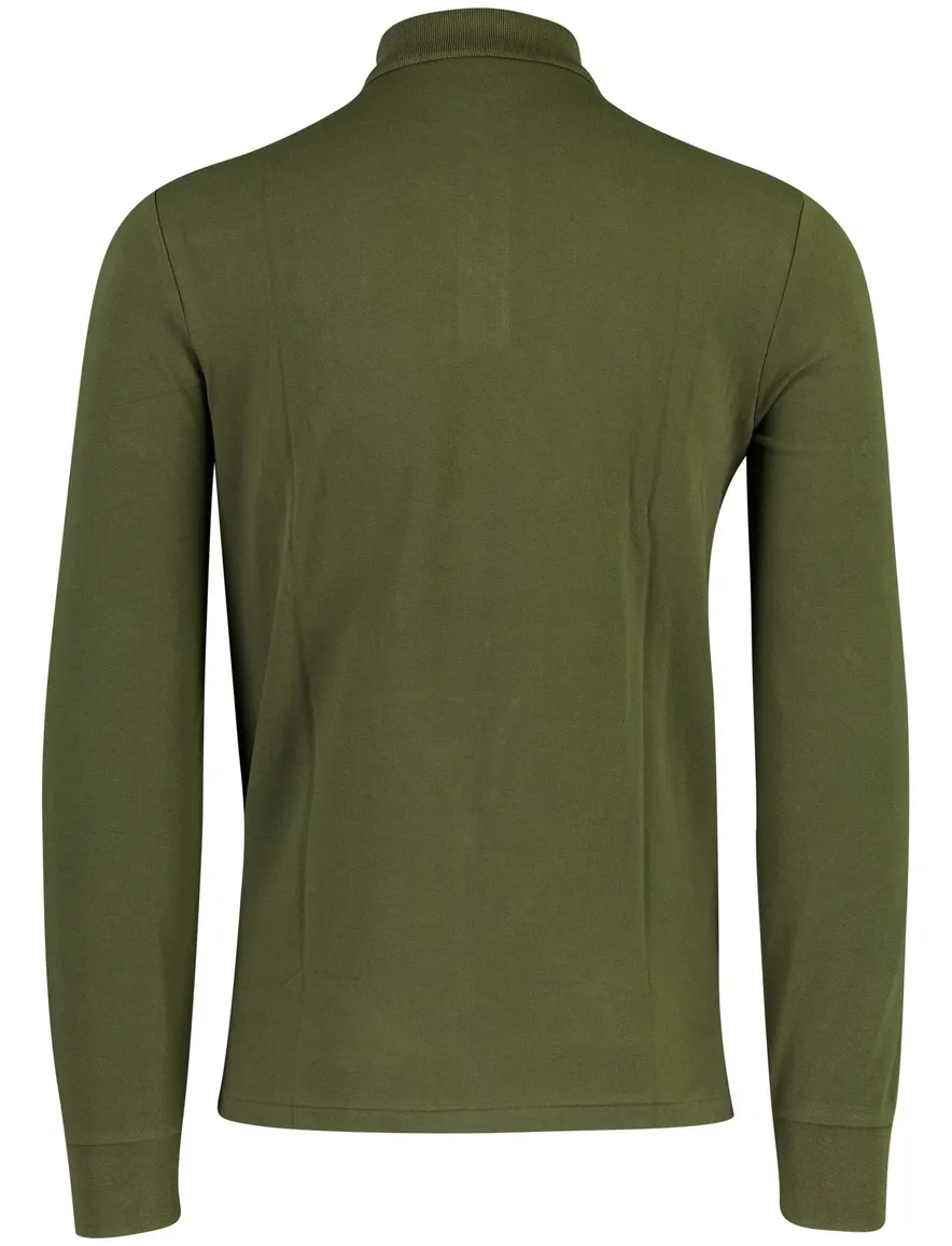 Polo Ralph Lauren Custom Slim Fit poloshirt olijfgroen