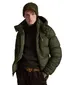 Pufferjassen Polo Ralph Lauren olijfgroen afneembare capuchon