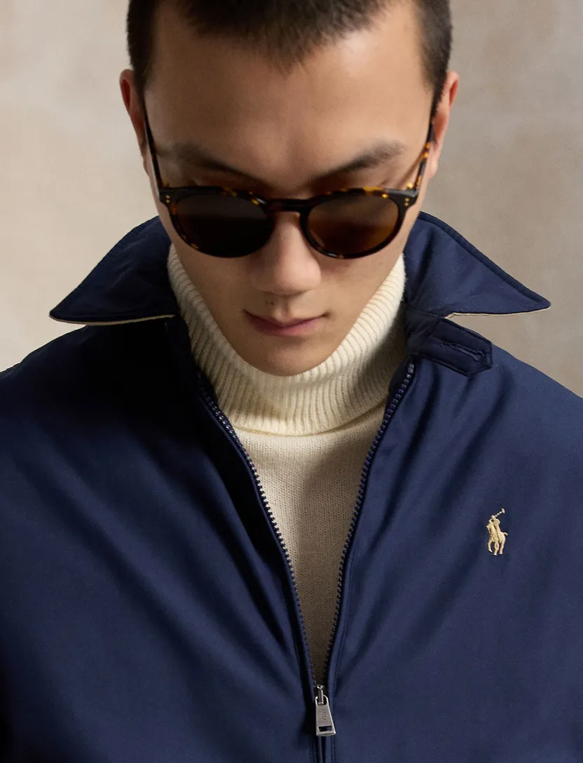 Bomberjack Polo Ralph Lauren navy gevoerd