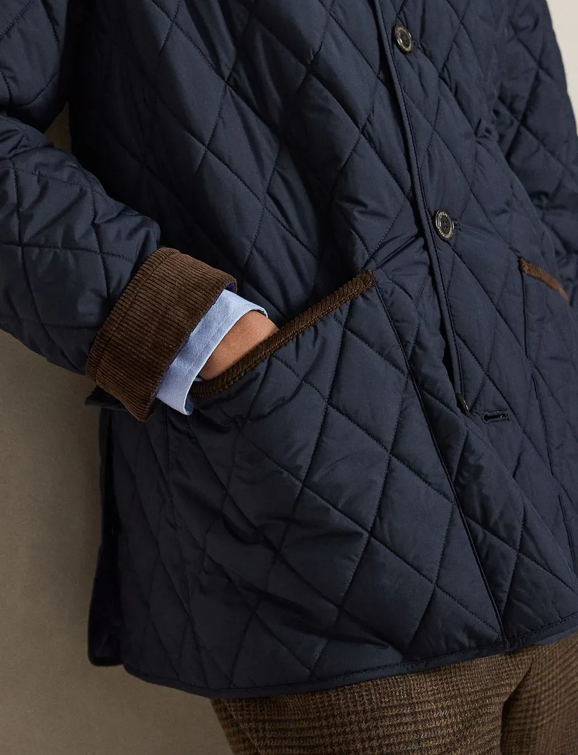 Quilted jacket Polo Ralph Lauren navy gevoerd