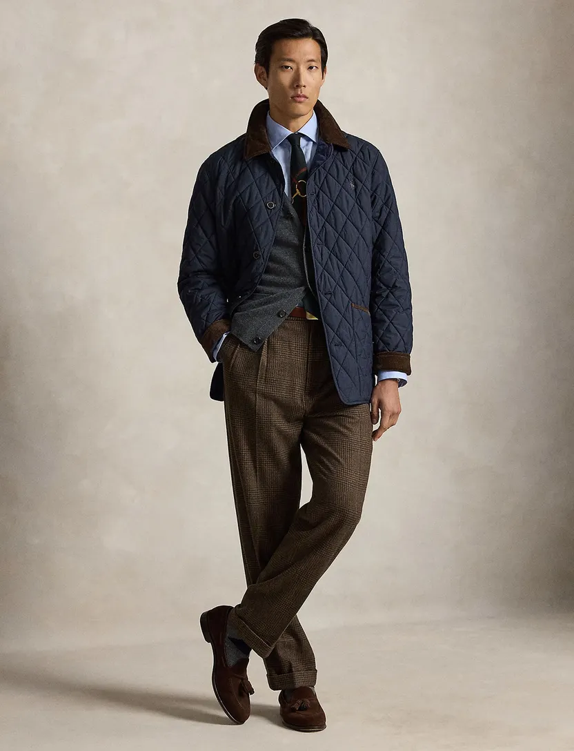 Quilted jacket Polo Ralph Lauren navy gevoerd
