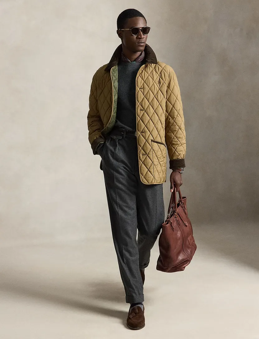 Quilted jacket Polo Ralph Lauren bruin