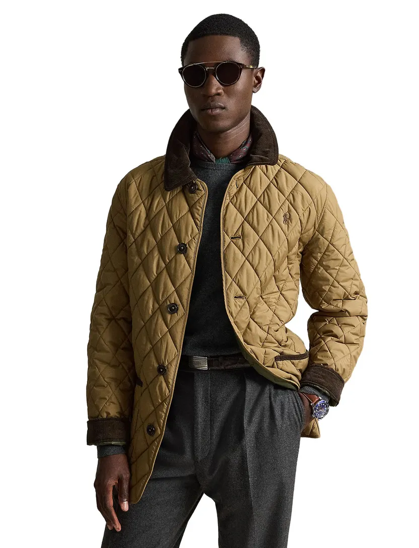 Quilted jacket Polo Ralph Lauren bruin