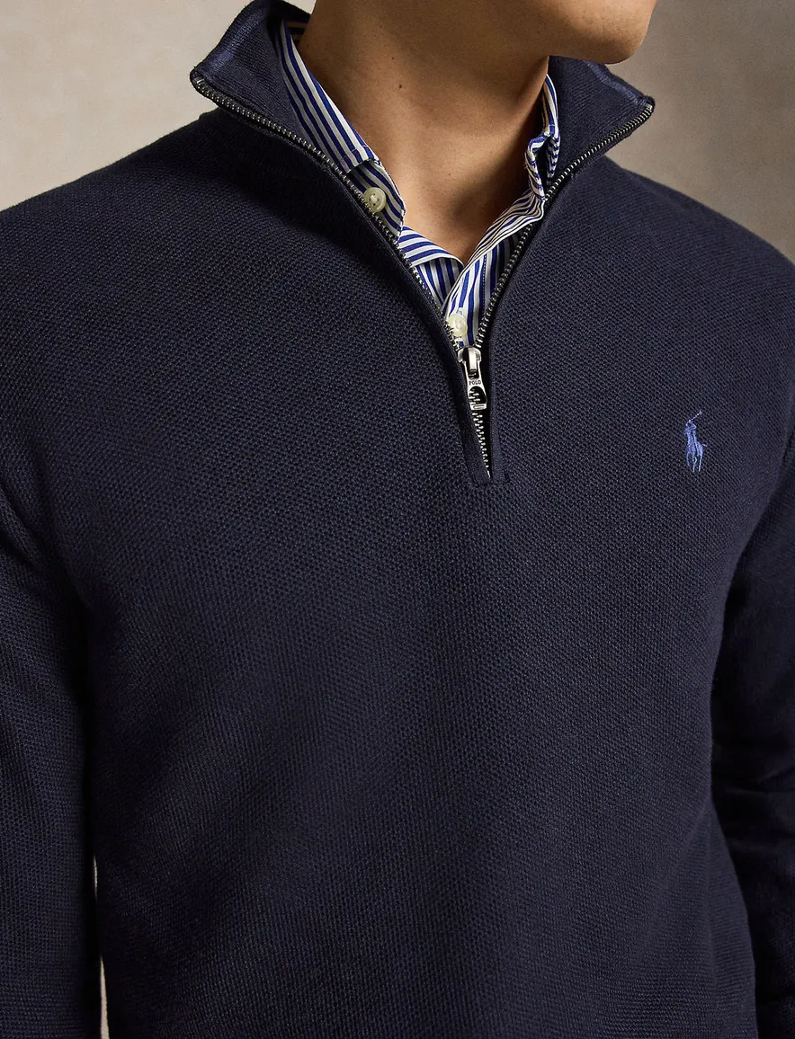 Polo Ralph Lauren half zip donkerblauw
