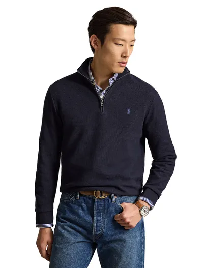 Polo Ralph Lauren Polo Ralph Lauren half zip trui donkerblauw gebreid