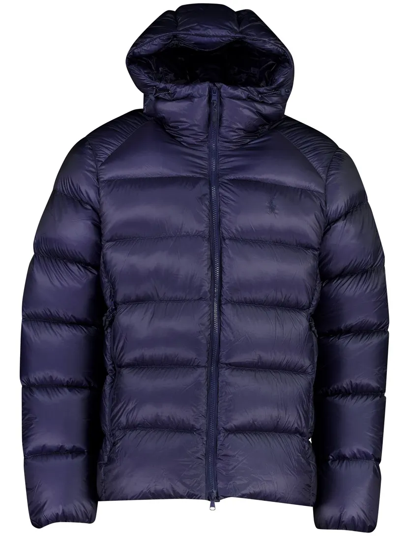 Pufferjas Polo Ralph Lauren donkerblauw gevoerd