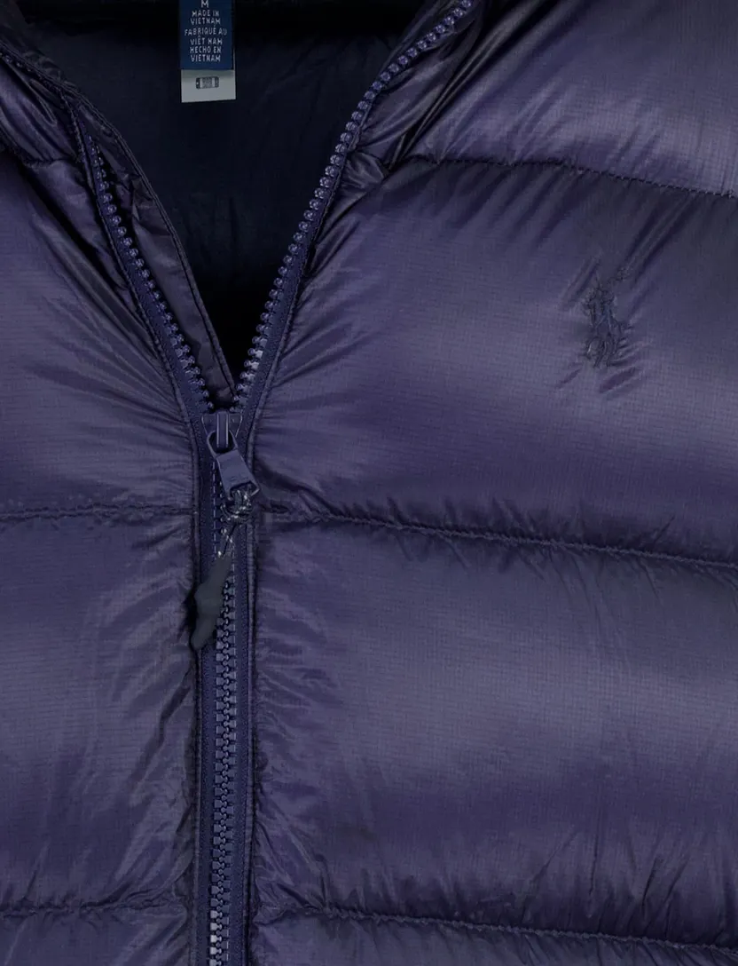 Pufferjas Polo Ralph Lauren donkerblauw gevoerd