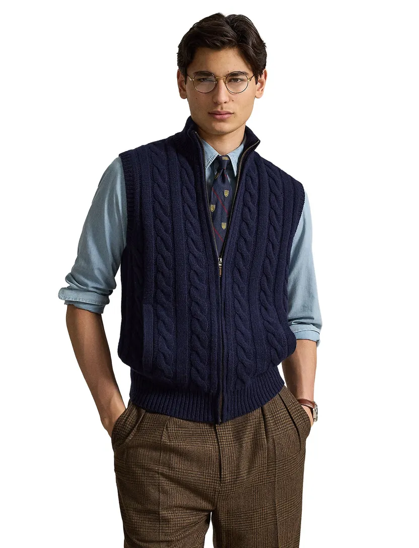 Turtleneck Polo Ralph Lauren donkerblauw slipover