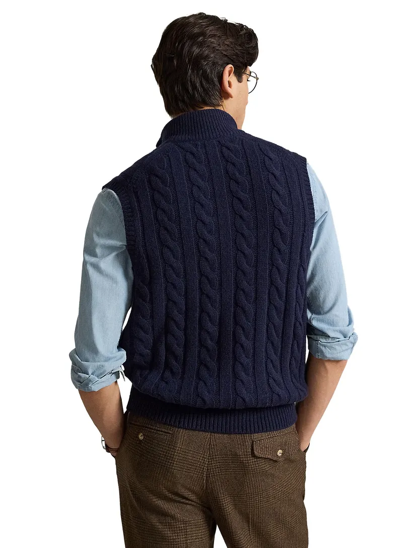 Turtleneck Polo Ralph Lauren donkerblauw slipover