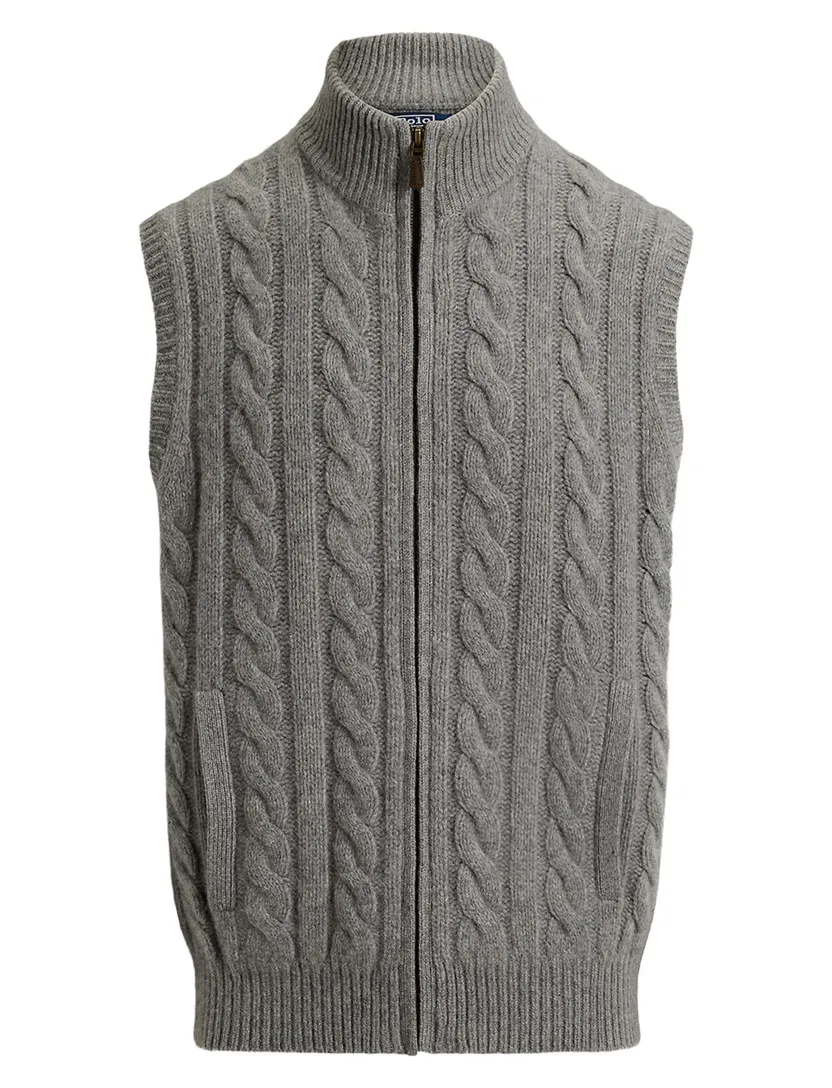 Grijs Polo Ralph Lauren turtleneck slipover wol