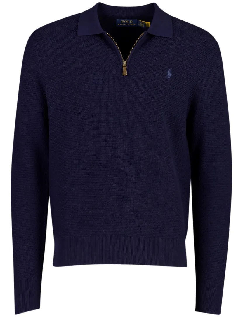 Trui Polo Ralph Lauren donkerblauw merinowol