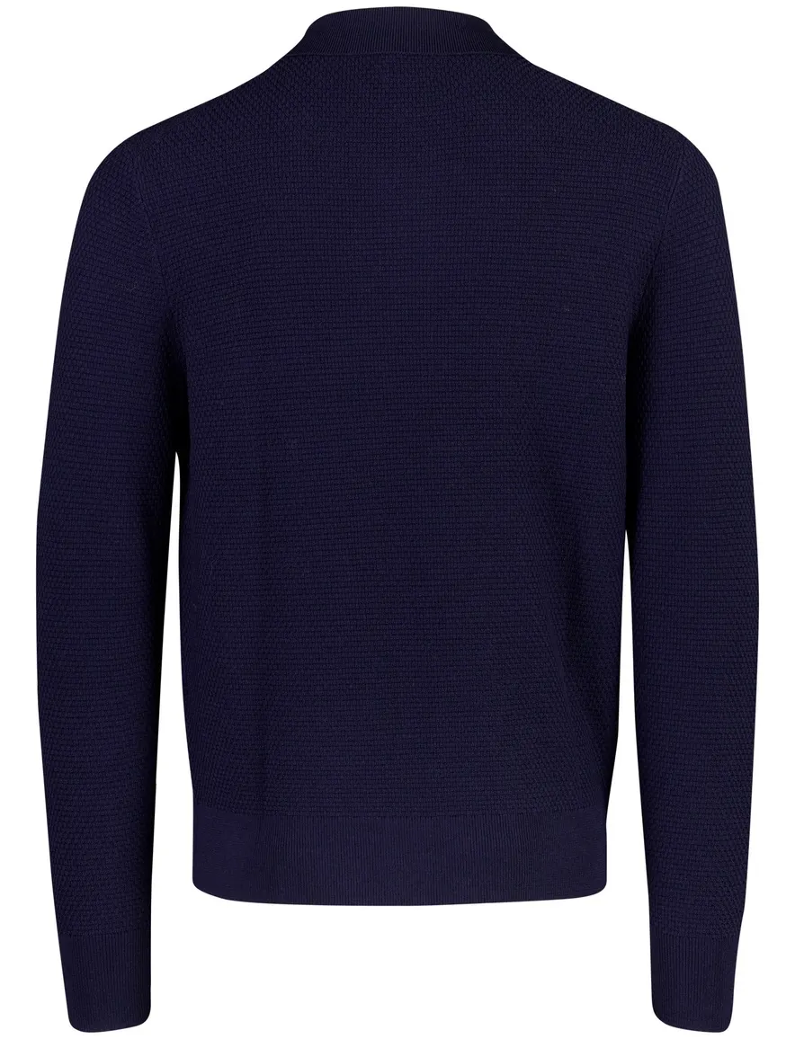 Polo Ralph Lauren trui donkerblauw merinowol half zip