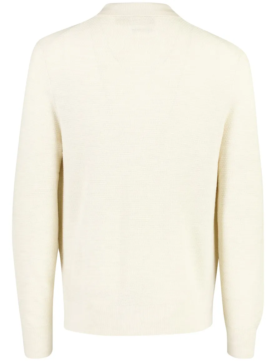 Polo Ralph Lauren trui crème merinowol half zip