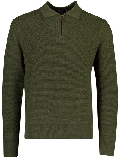 Polo Ralph Lauren Polo Ralph Lauren trui olijfgroen half zip