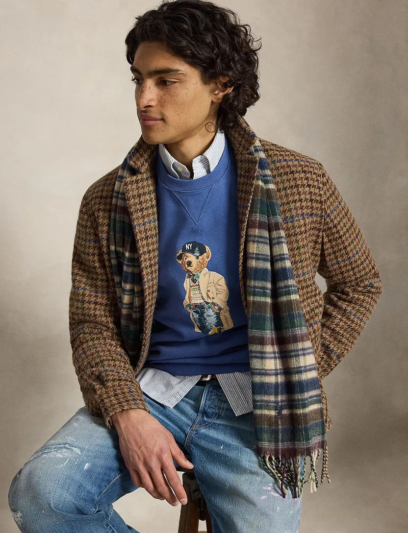 Trui Polo Ralph Lauren Bear blauw opdruk