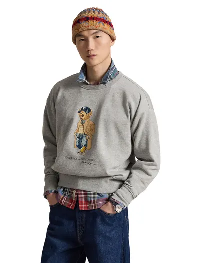 Polo Ralph Lauren Polo Ralph Lauren Bear trui grijs met opdruk