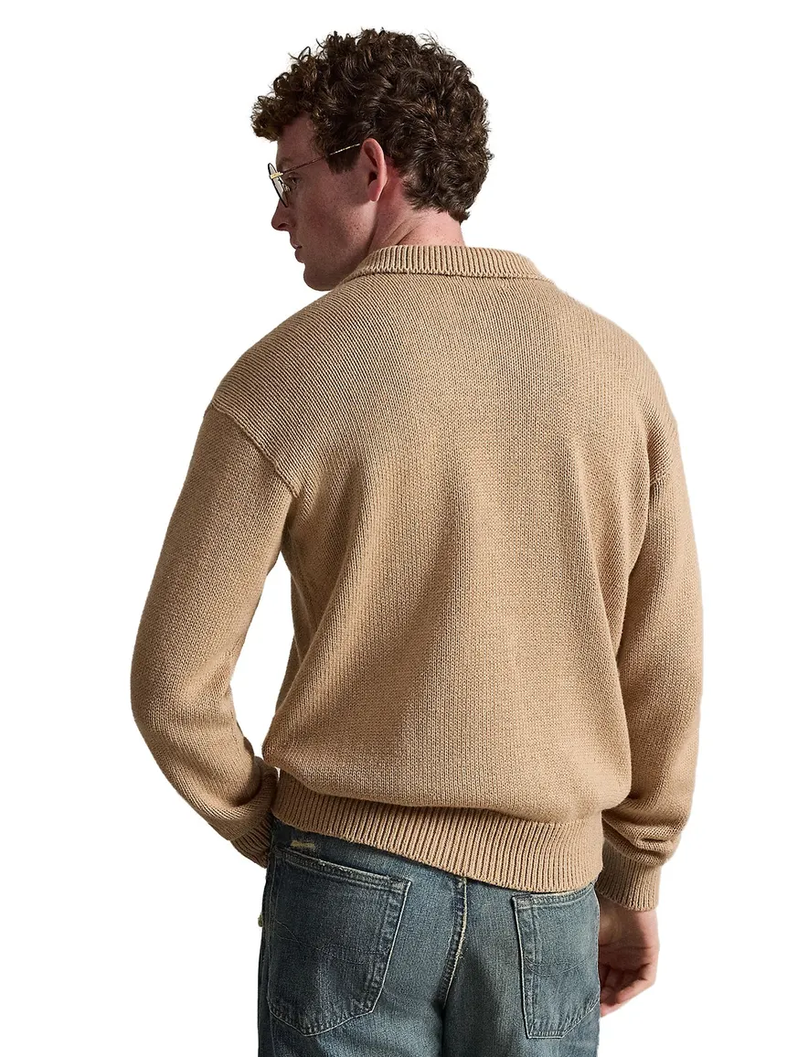Polo Ralph Lauren Relaxed Fit trui met polokraag beige