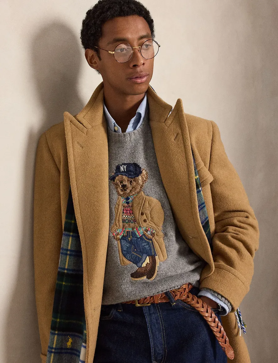 Polo Ralph Lauren Relaxed Fit trui ronde hals grijs