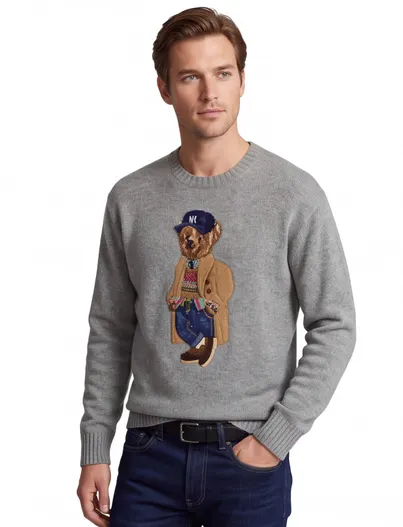 Polo Ralph Lauren Polo Ralph Lauren Relaxed Fit trui ronde hals grijs
