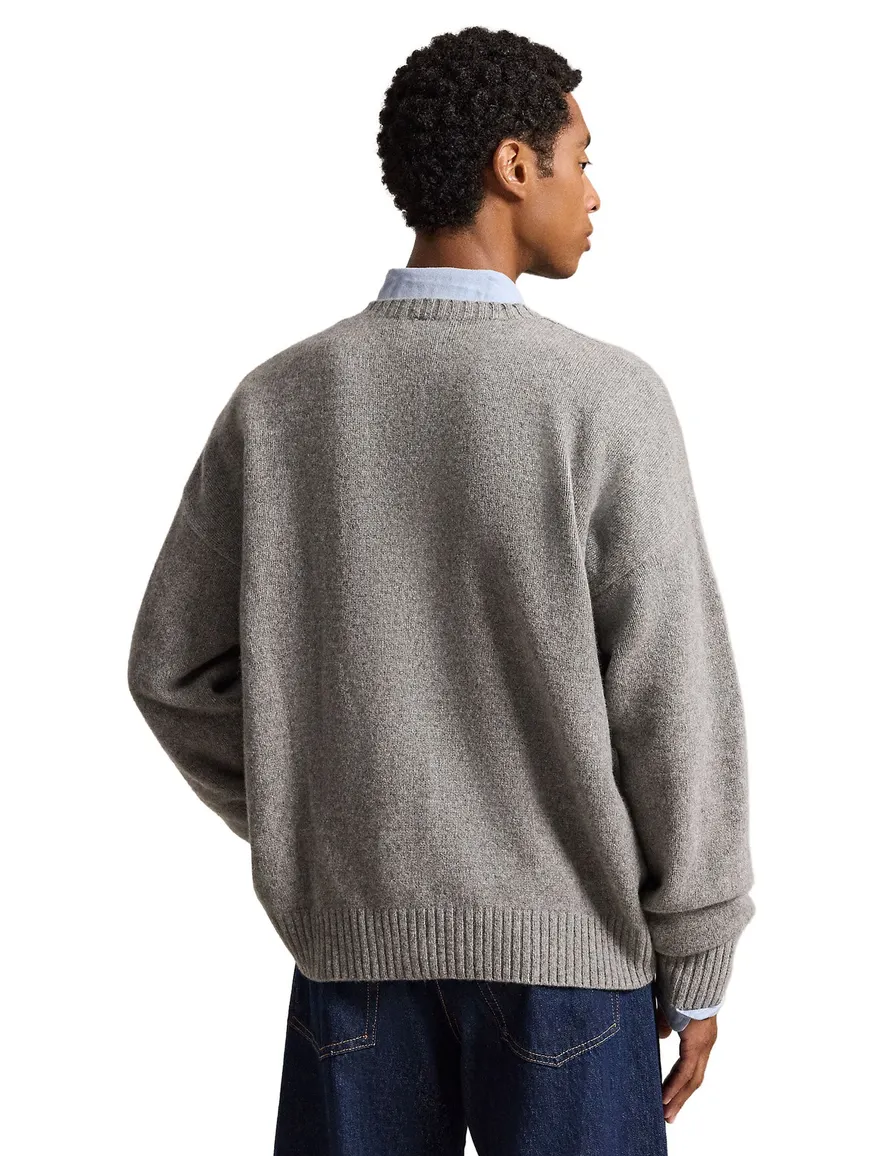 Polo Ralph Lauren Relaxed Fit trui ronde hals grijs