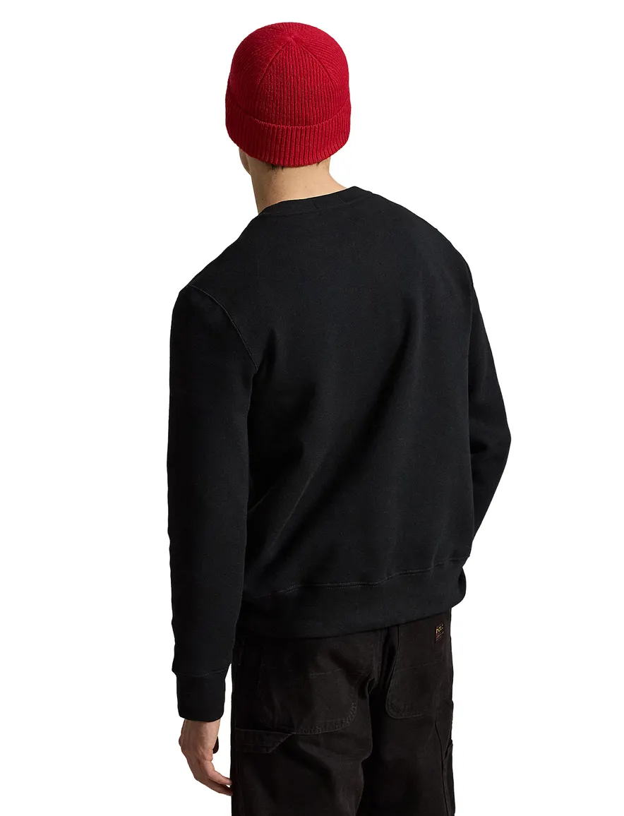 Polo Ralph Lauren Bear trui ronde hals zwart