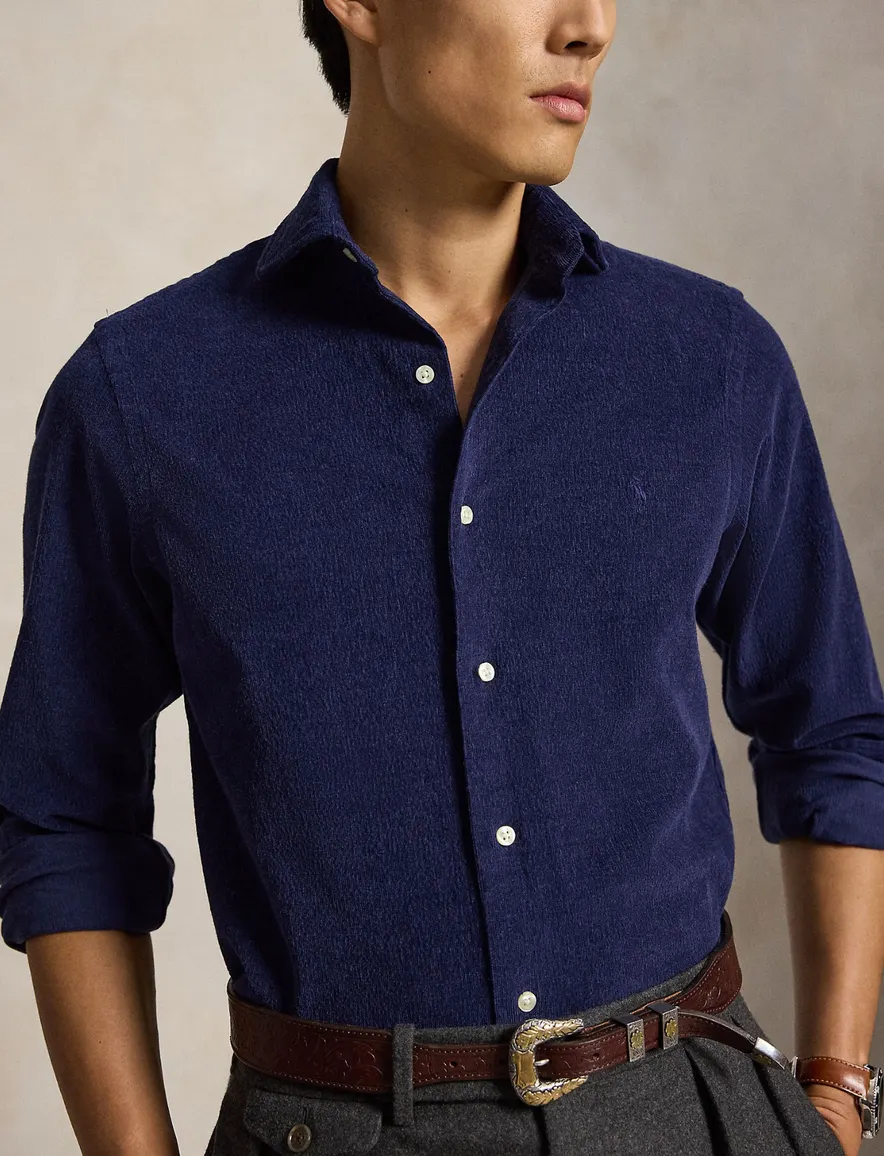 Overhemd Polo Ralph Lauren donkerbl donkerblauw