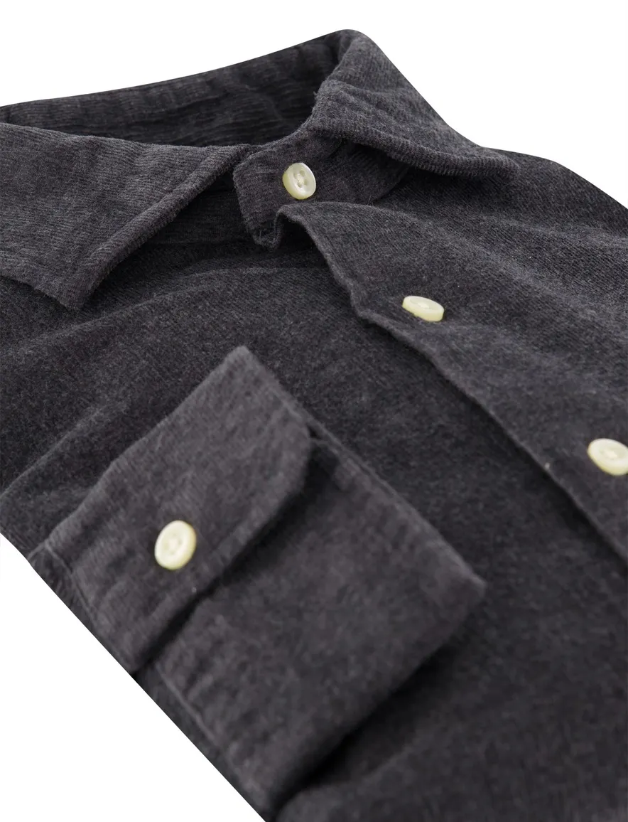 Polo Ralph Lauren Custom Fit overhemd antraciet