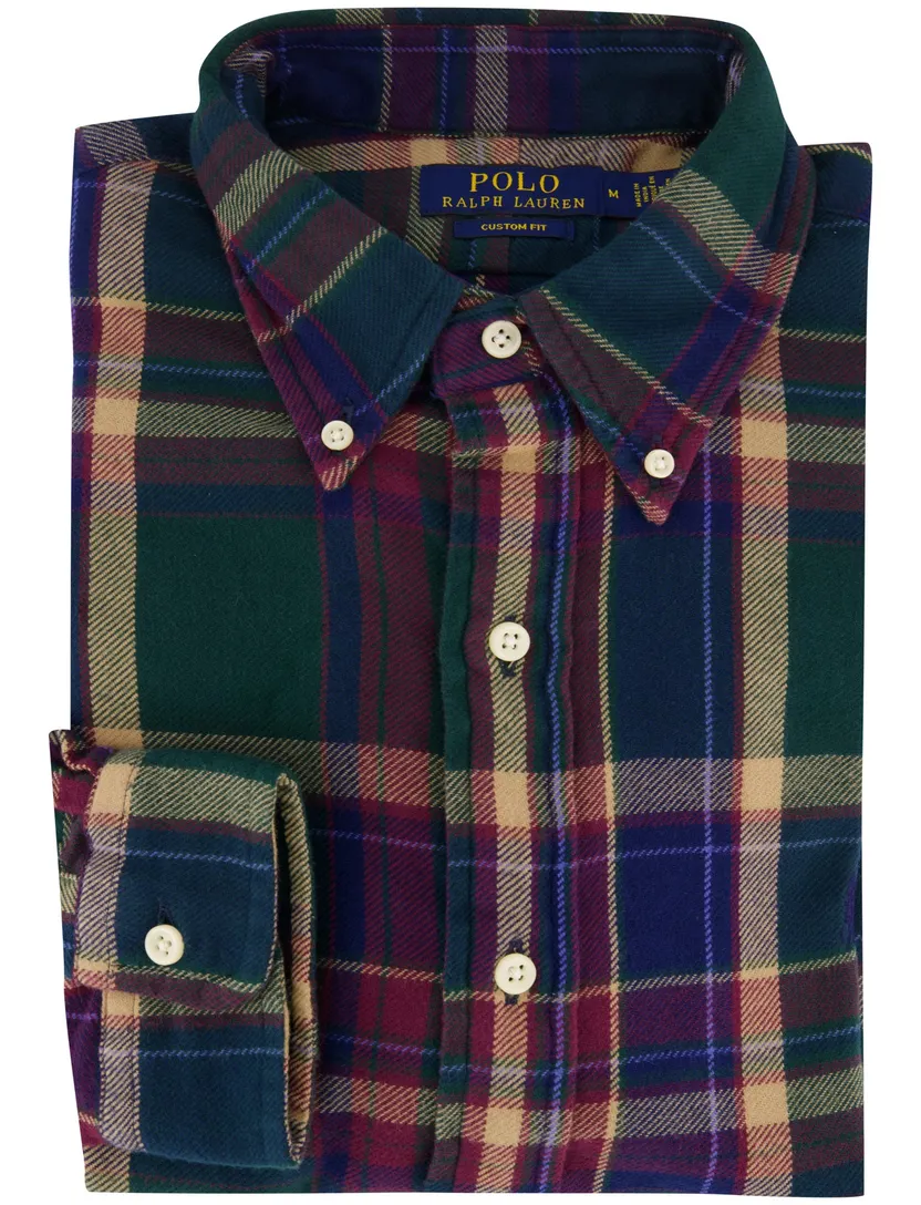 Overhemden Polo Ralph Lauren Custom Fit bordeaux