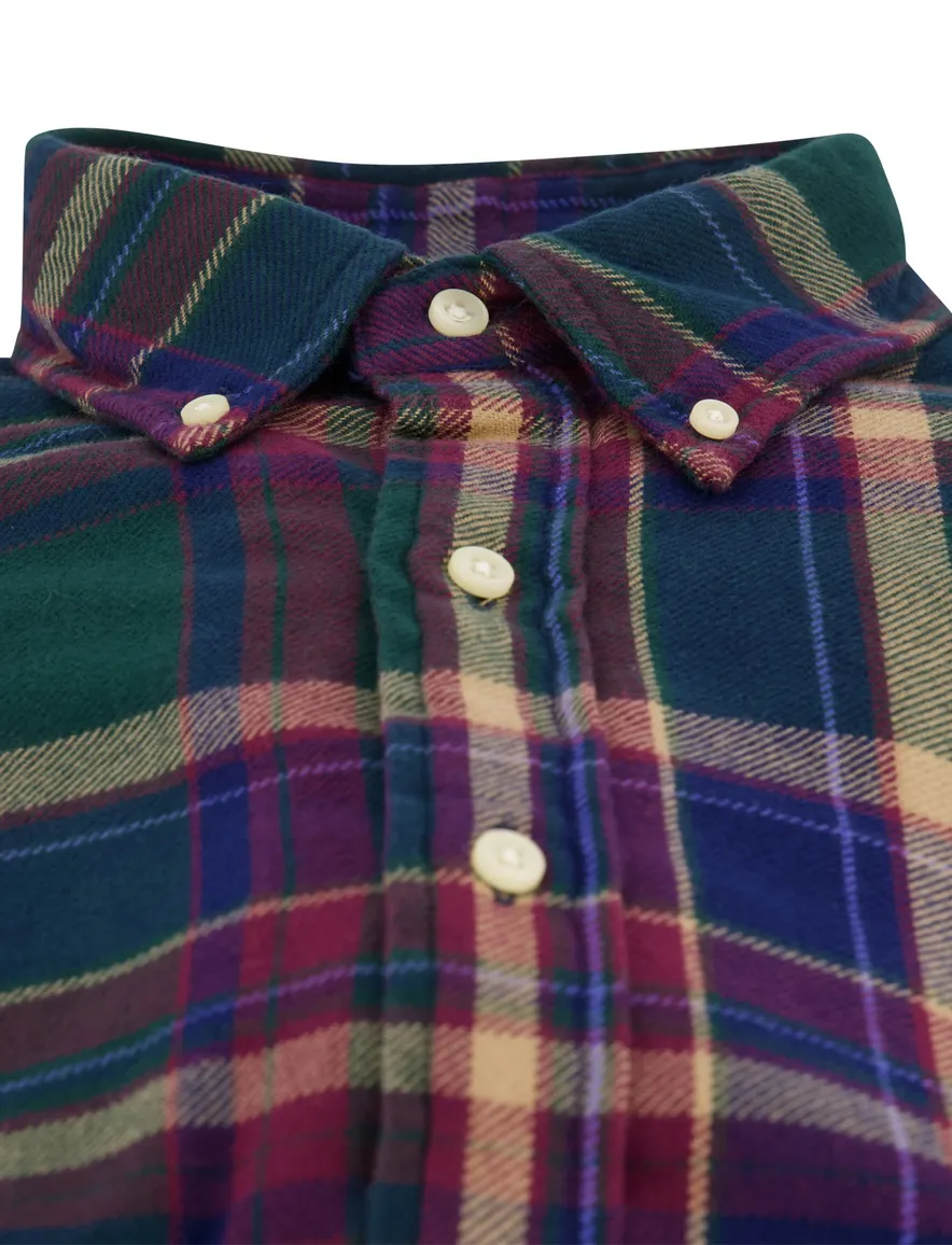 Polo Ralph Lauren Custom Fit overhemd bordeaux geruit