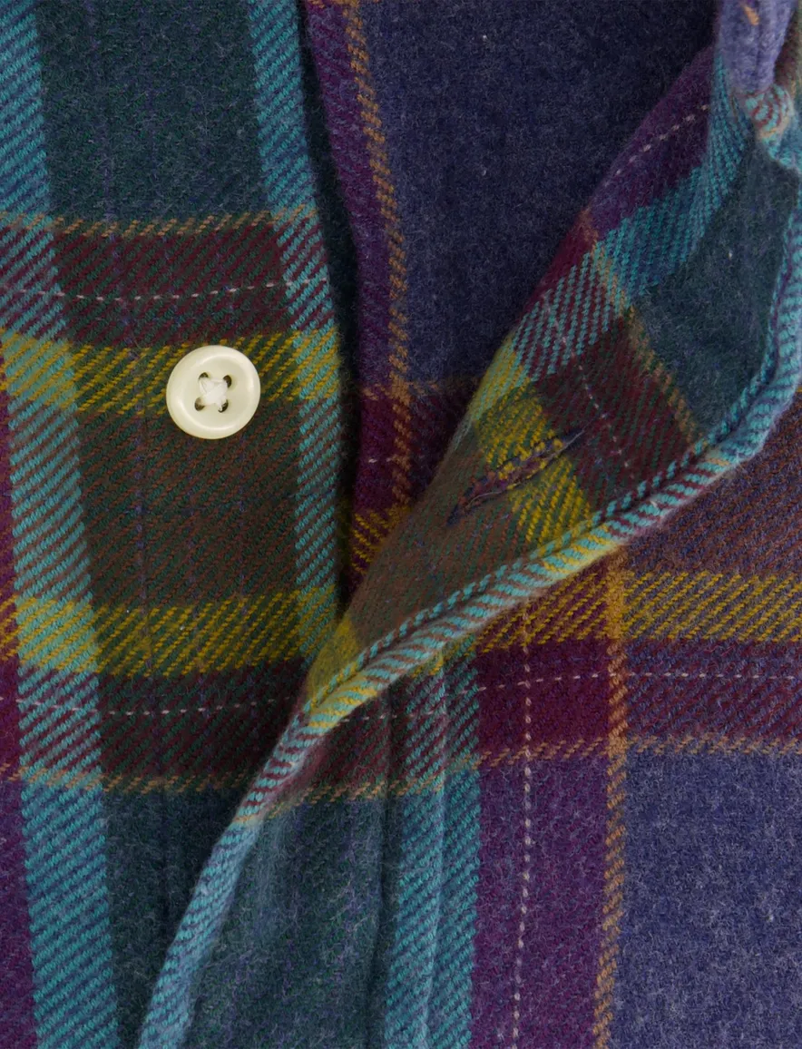 Polo Ralph Lauren Custom Fit overhemd aubergine geruit