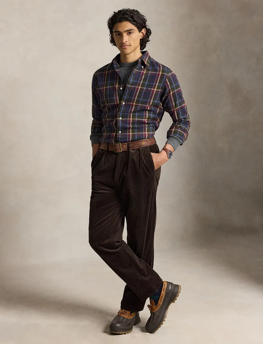 Overhemd Polo Ralph Lauren groen olijfgroen