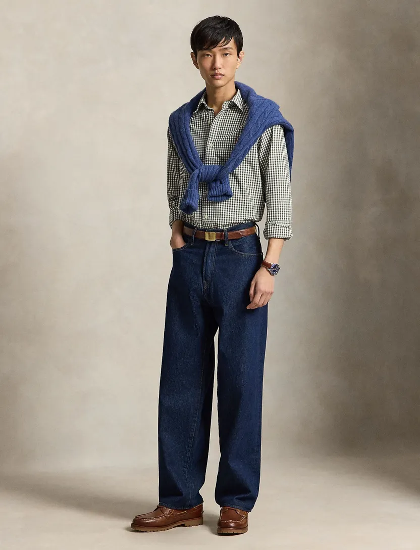 Overhemd Polo Ralph Lauren groen olijfgroen