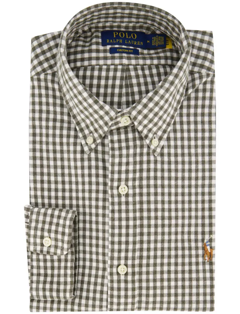 Overhemd Polo Ralph Lauren groen olijfgroen
