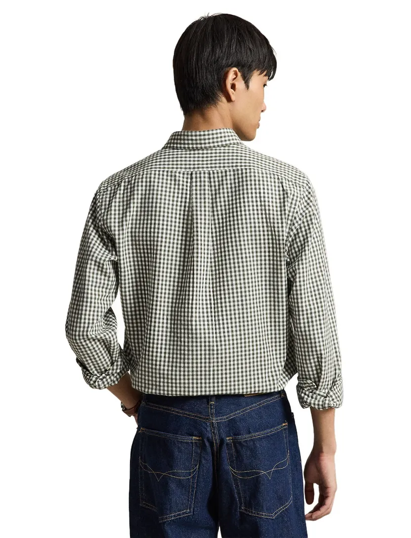 Overhemd Polo Ralph Lauren groen olijfgroen