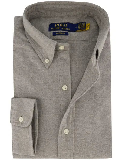 Polo Ralph Lauren Polo Ralph Lauren Custom Fit overhemd grijs gemeleerd