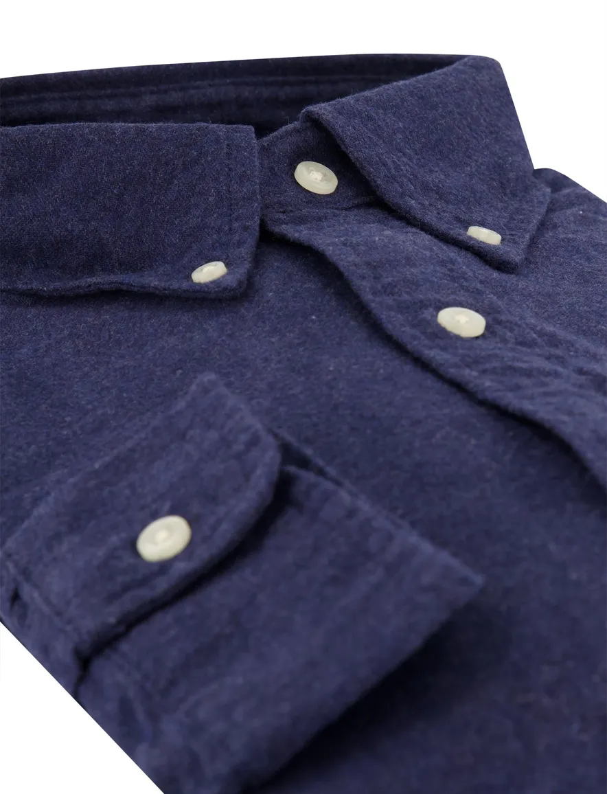 Overhemd Polo Ralph Lauren donkerbl grijs