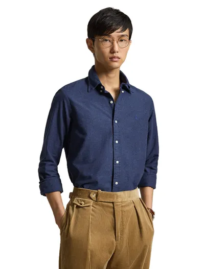 Polo Ralph Lauren Overhemd Polo Ralph Lauren Custom Fit donkerblauw