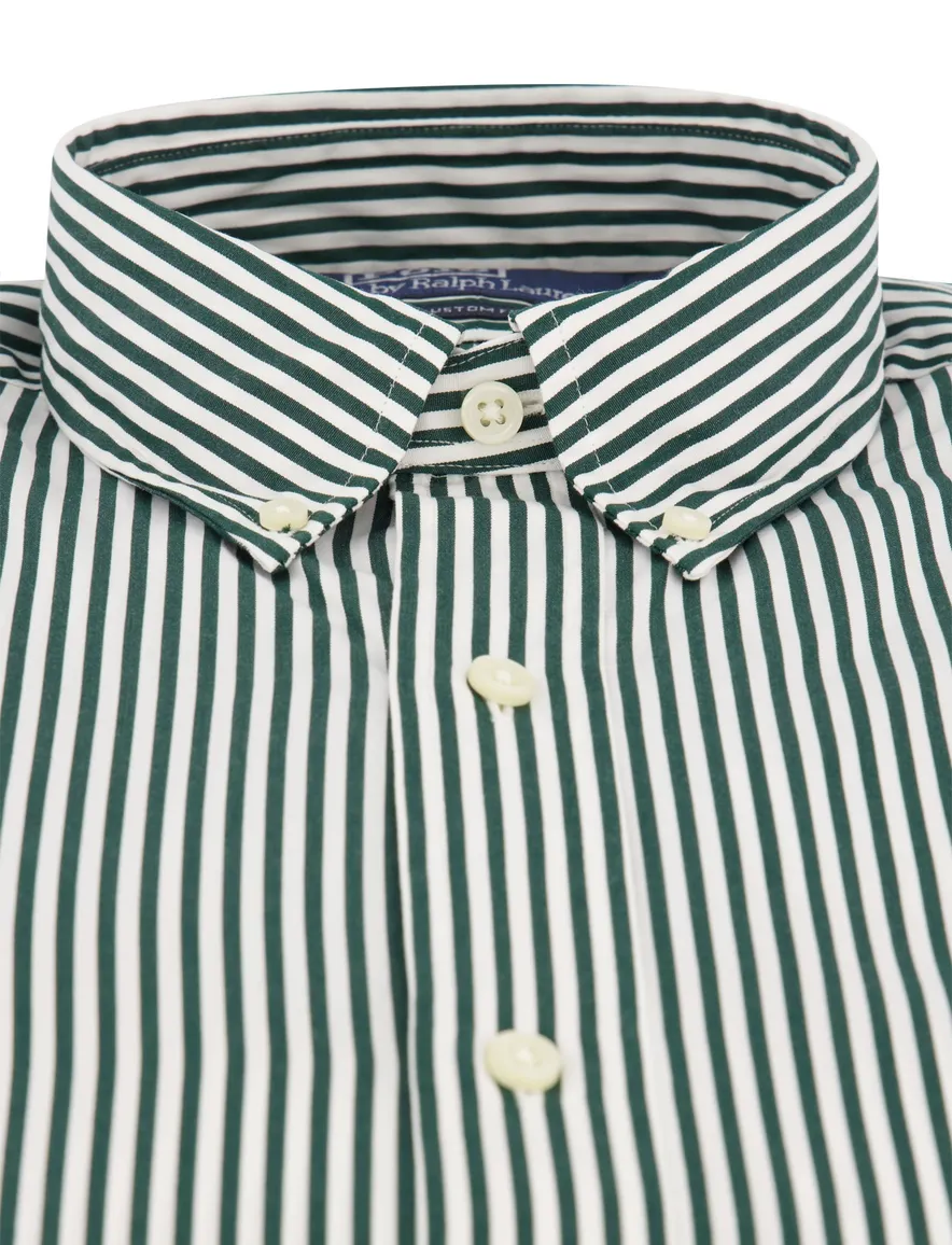 Polo Ralph Lauren overhemd donkergroen gestreept